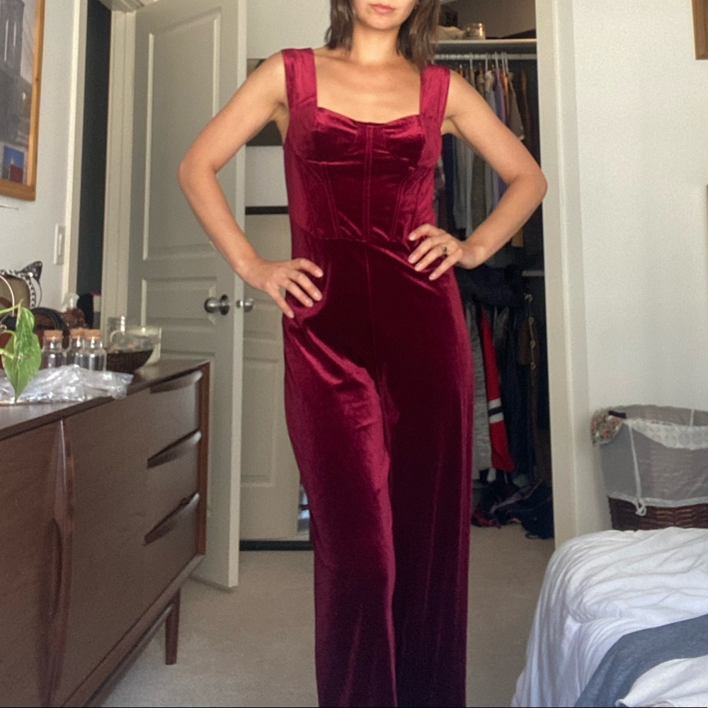 Velvety jumpsuit